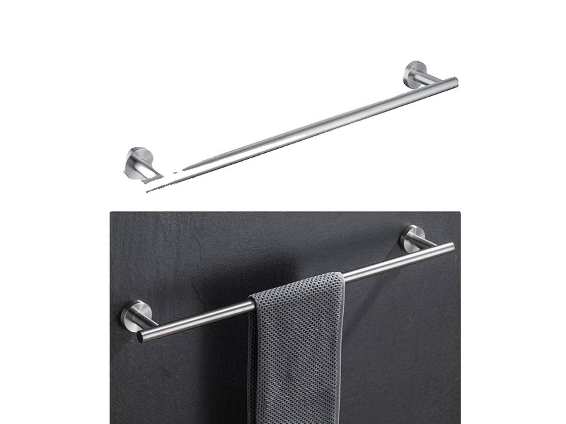Juego de accesorios de baño, acero inoxidable, barra de toalla negra, 001yw Oem
