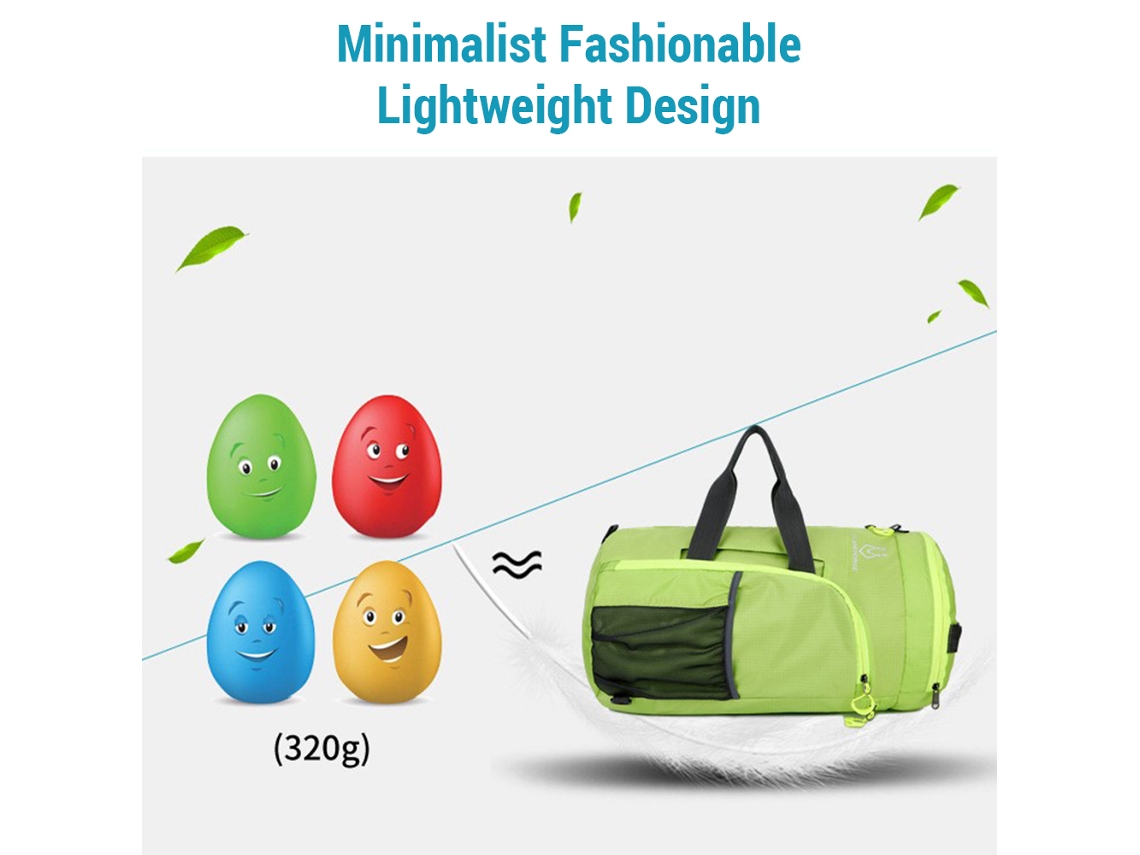 Bolsa De Lona Plegable De Nailon Para Gimnasio, Bolsa Deportiva Para Hombre Y Mujer, Mochila De Fin De Semana Y Para Viajes De Una Noche.