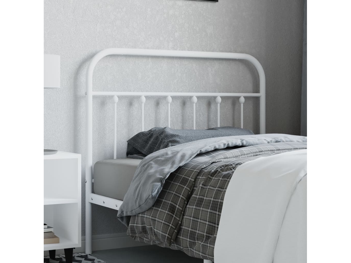 Cabecero De Metal Blanco 107 Cm