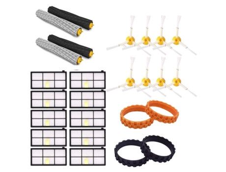 Kit de cepillo lateral de filtro Hepa de cepillo principal de 26 piezas para Irobot Roomba 800 900 Series 870 880 980 piezas de robot aspirador