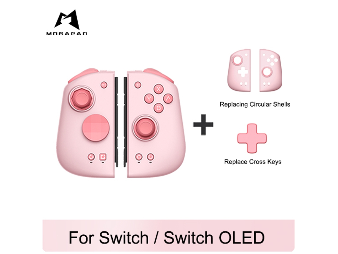 Mando Gemini 2 con joystick Hall, compatible con Nintendo Switch OLED, consola con joystick integrado, color rosa. Aeuzwr