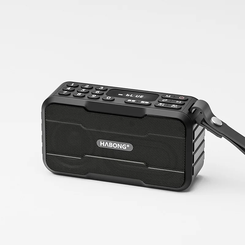 Mini Radio Fm Bluetooth (negra) - Barra De Sonido Con Subwoofer - Reproductor De Música Portátil - Grabadora Con Micrófono