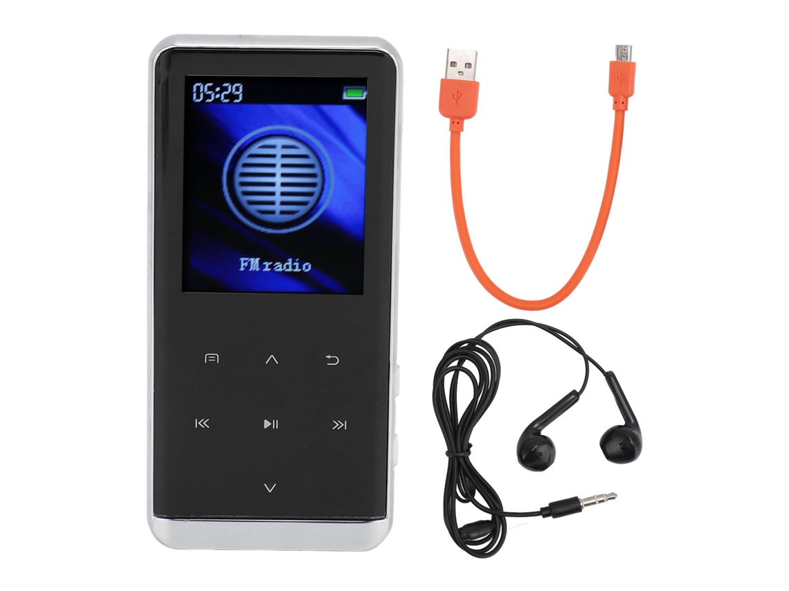 Reproductor Mp3 Con Bluetooth 5.2, Grabadora De Voz, Radio Fm, Mini Altavoz Hifi, 8 Gb De Almacenamiento Para Deportes.