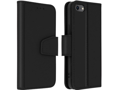 Funda iPhone 7, 8, SE 2020 AVIZAR Tarjetero Negro