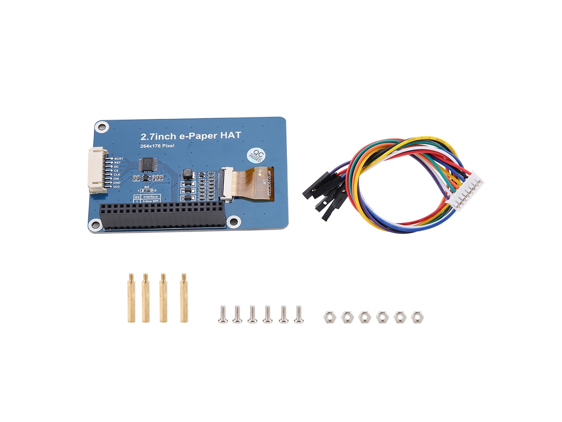Módulo De Pantalla E-paper De 2,7 Pulgadas Y 264x176 Píxeles Para Raspberry Pi