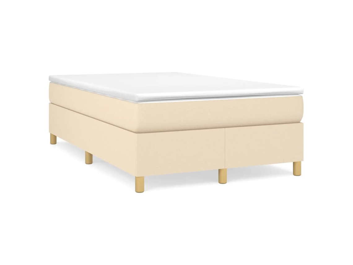 Maison Exclusive - Estructura De Cama Con Somier Tela Crema 120x200 Cm