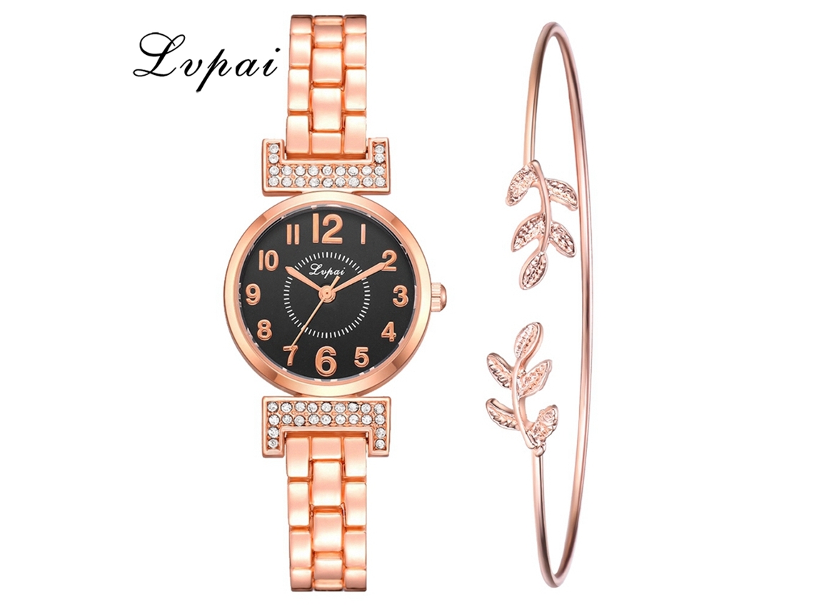 Reloj De Cuarzo Para Mujer Con Brazalete De Aleación Y Diamantes De Imitación, Estilo Moderno.
