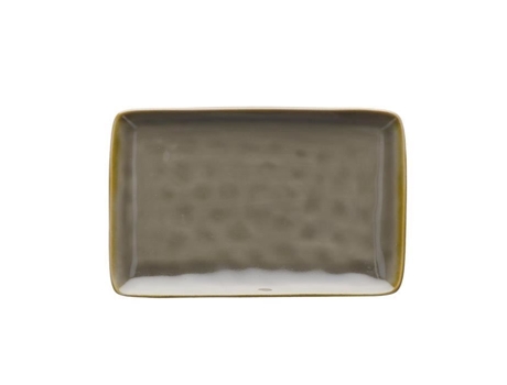 Vassoio Rettangolare Grigio/Tortora 20X13Cm Concierto