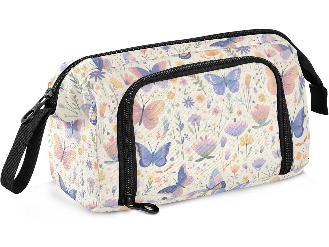 Besportble Estuche De Gran Capacidad Con Compartimento Para La Escuela Y Tela De Nailon Resistente Y Una Cr...