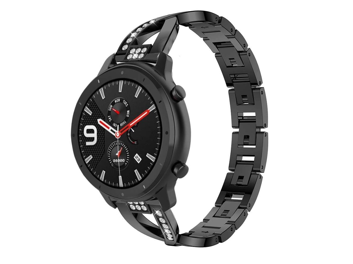 Correa Pulsera Acero Luxury para Amazfit Gtr 2 Lte Negro