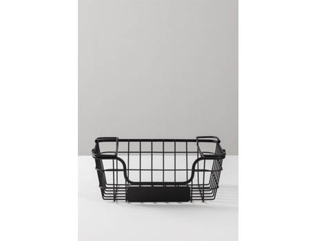 Cesta SKLUM (Negro - 14/19x34.5x24/27 cm - Acero)