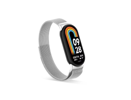 Pulsera De Cierre Magnético Milanese Loop Para Xiaomi Mi Band 8 - Gris