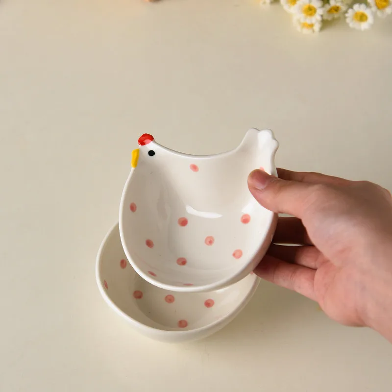 (2 Piezas) 2 Recipientes De Cerámica Para Condimentos De Pollo, Caja De Almacenamiento Para El Hogar, Mini Tazón