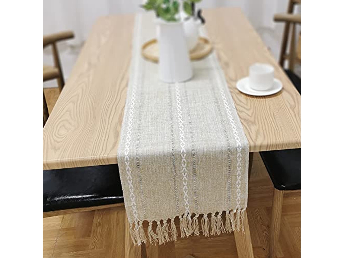 Juego de 6 manteles redondos blancos tejidos, con aislamiento térmico y fáciles de limpiar para decoración.