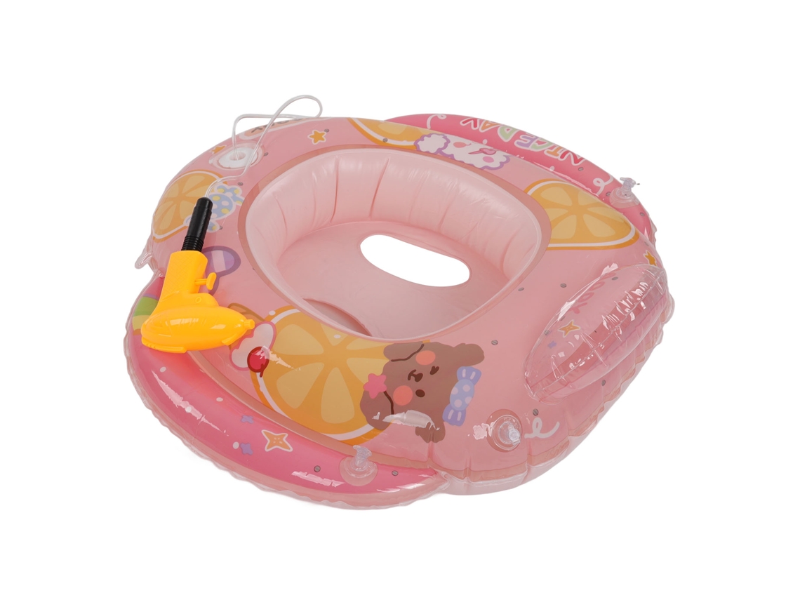 Pelota flotante inflable de PVC para natación, segura para niños de 1 a 5 años, color rosa