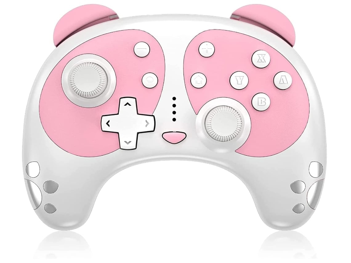 Mando Inalámbrico Panda Controller con Switch Lite/Pc/Switch Oled Mando Inalámbrico con Turbo/Dual Vibración/Nfc Wake-Up Rosa YIZHOOD