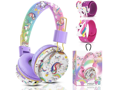 Auriculares Aleko unicórnio para meninas crianças para crianças em idade escolar Aleko Unicornio Para Niñas Niños Para Escolares