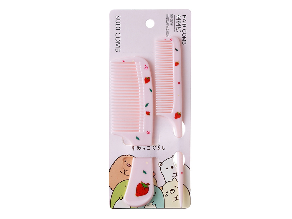 Conjunto de 2 Pentes e Cortadores de Cabelo Infantis Fofos e Antiestáticos. MDUG (estilo 2)