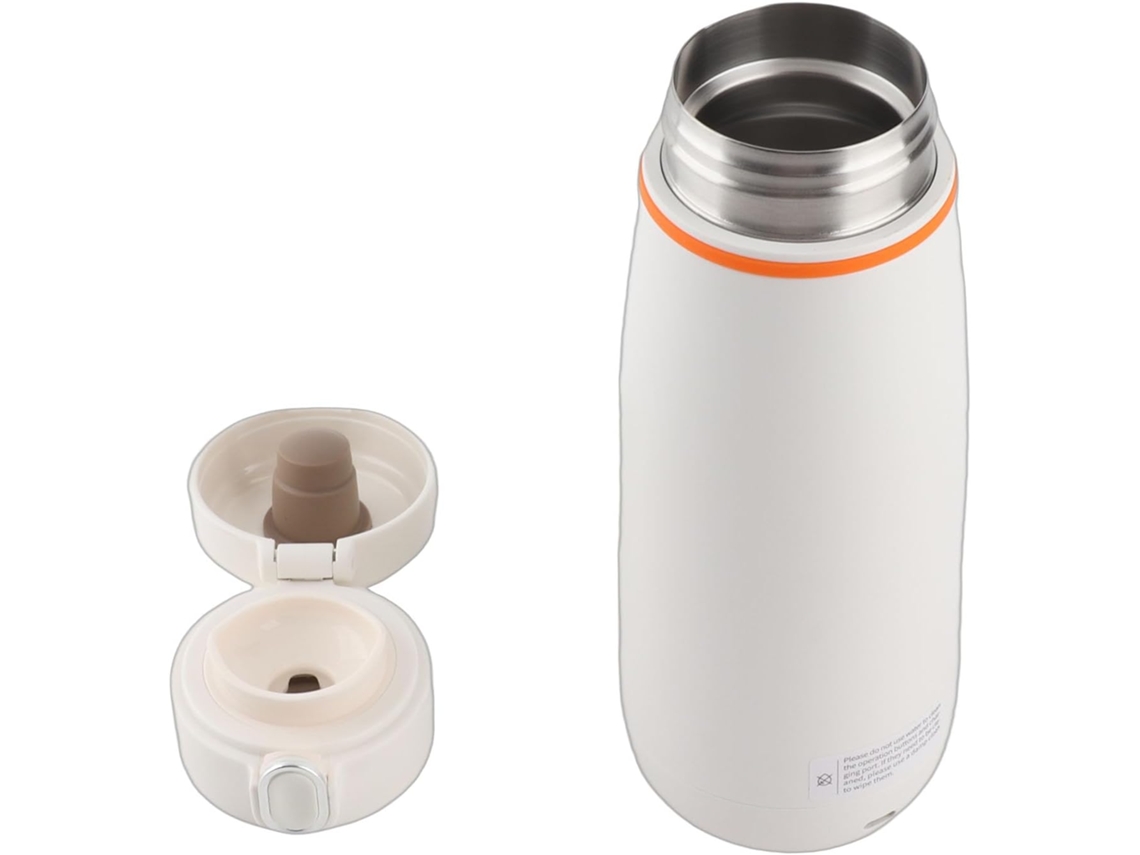Hervidor eléctrico portátil de viaje, 350 ml, con conexión USB y aislamiento térmico para mantener la temperatura.