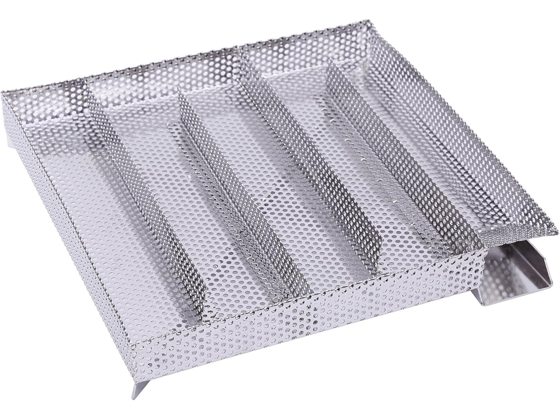 Generador de humo frío de acero inoxidable V2a de 27 x 26,5 cm para ahumar alimentos en ahumaderos.