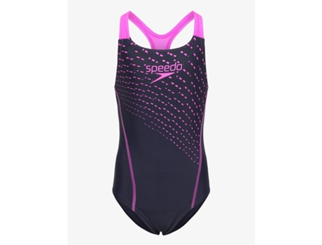 Traje de Niña SPEEDO Baño Pieza Eco Medley Logo (9/10 años)