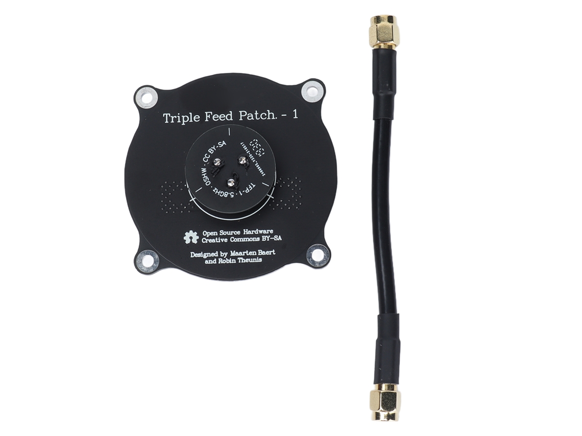 Antena De Parche Direccional De Triple Alimentación Con Polarización Circular De 5,8 Ghz Para Drones Fpv