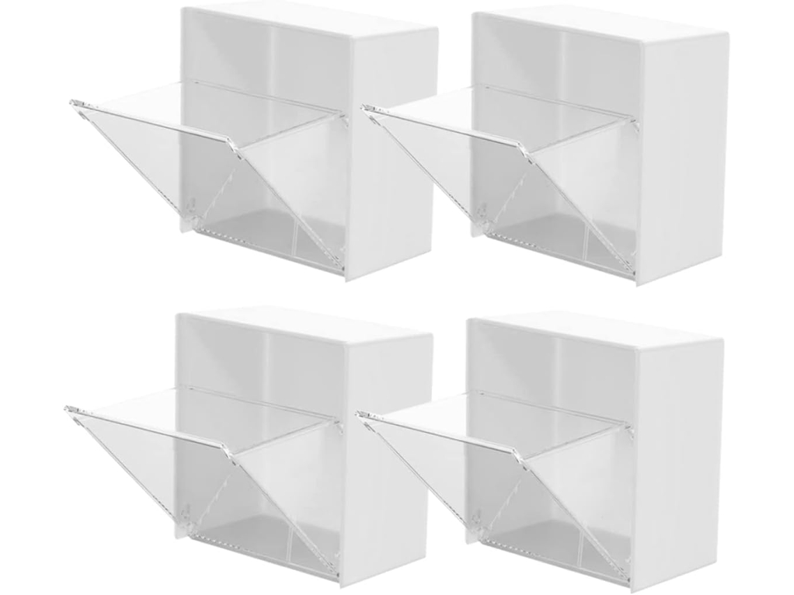 Juego de 4 cajas organizadoras de pared para cosméticos y otros artículos, práctico organizador de Gokoco