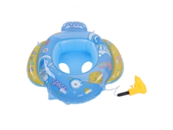 Flotador Hinchable Para Natación, Pvc Ecológico, Seguro Para Niños De 1 A 5 Años, Azul.