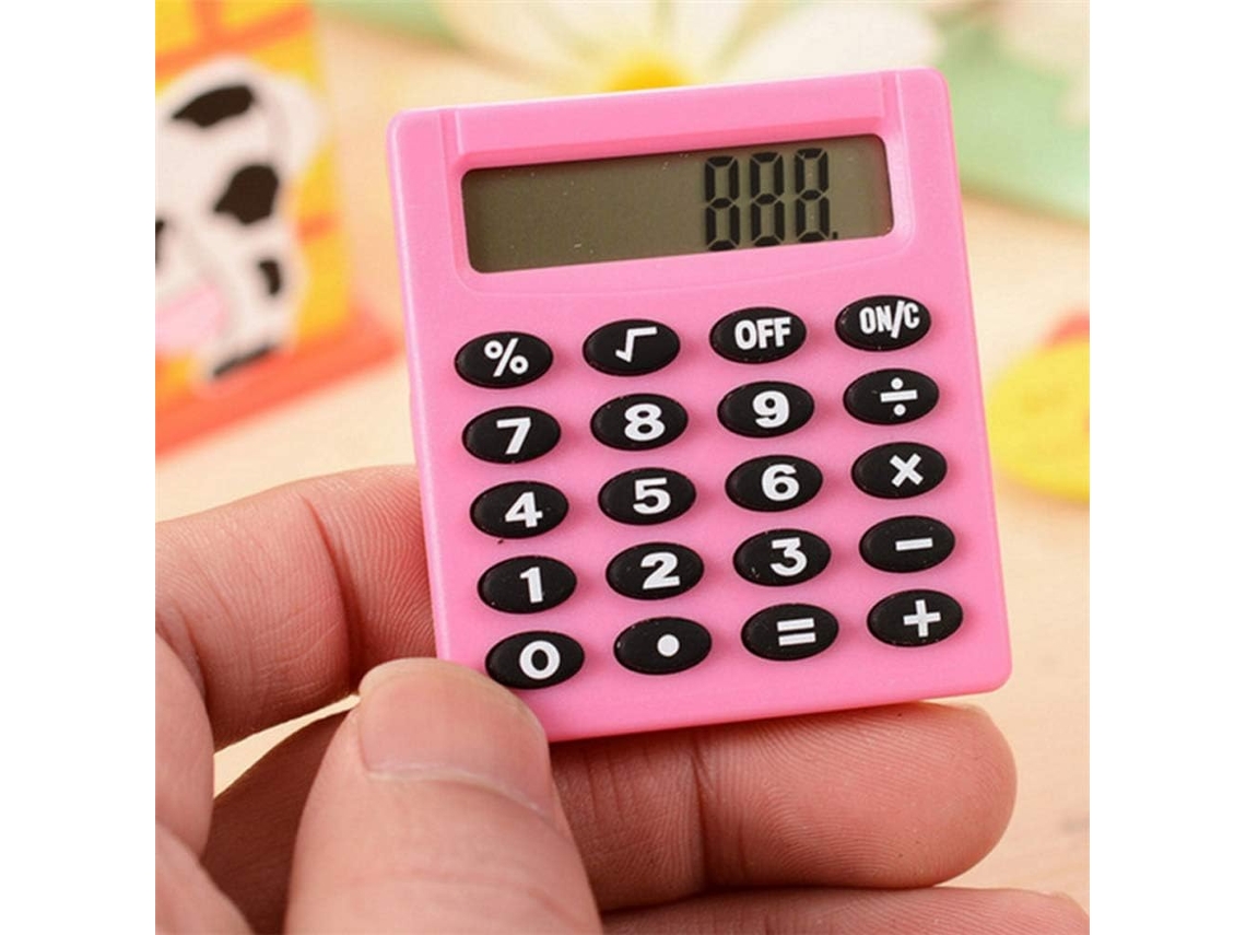 Calculadora Para Niños Mini Calculadora Portátil Pequeña Con Energía Solar/batería - Pantalla De 8 Dígitos - Escuela/niños/oficina