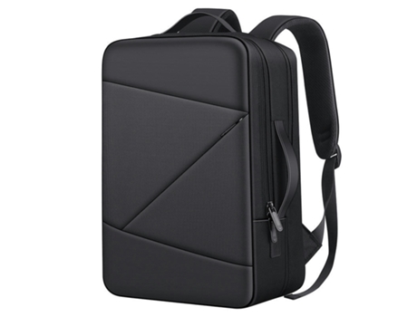 Mochila para computadora portátil, Mochila de Alta Capacidad para Hombres Puerto de Carga USB Mochila Impermeable-Negro
