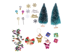 Dan26-árbol De Navidad Para Casa De Muñecas Diy Con Accesorios Miniatura, Artesanía Fina Y Apariencia Bonita