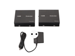 Extensor De Interfaz Multimedia De 150m Hd 1080p 60hz Con Soporte Para Poc Y 3d. Enchufe Europeo.