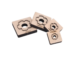 4 Piezas De Troqueles De Corte De Cuero Con Patrón De Flores, Perforadores Precisos Para Arcilla Para Tarjetas.