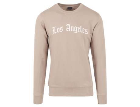 Camiseta de Hombre MISTER TEE Cuello Redondo Los Angeles Beige (M)