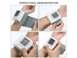 Monitor De Presión Arterial De Muñeca Con Pantalla Lcd, Medidor Automático Digital, Espigmomanómetro Para El Hogar