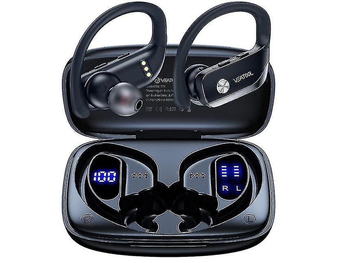 Micrófono Led Over Ear Yizhood Bluetooth Negro