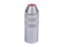 Adaptador Metálico Balanceado Xlr Macho De 4 Pines A Conector Hembra De 3,5 Mm Para Micrófonos, Mezcladores Y Altavoces Activos.