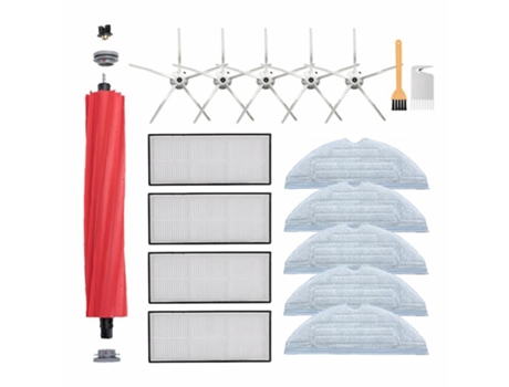 Filtro hepa mop almofadas escova lateral principal para xiaomi roborock s7 t7s g10