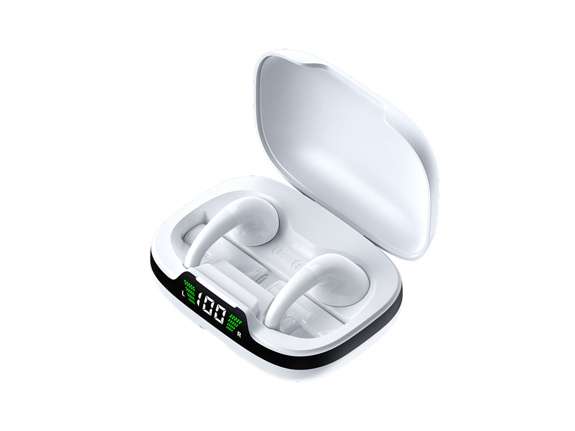 Auriculares Inalámbricos Conducción Ósea Sonido Panorámico YIZHOOD Bluetooth Blanco