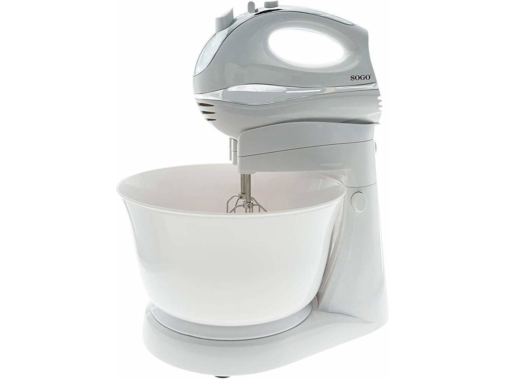 Batidora Amasadora con Bol SOGO BAT-SS-14290 (300 W - Taza 3 L - Blanco)