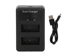 Cargador De Batería Usb Doble Para Cámara Con Indicador De Batería Para 200d Ii R10 Rp 750d 800d 850d 77d 760d M3 M5 5v