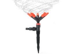 Aspersor multifuncional ajustable para riego de jardines, rotación de 360°, amplia cobertura. Mdug
