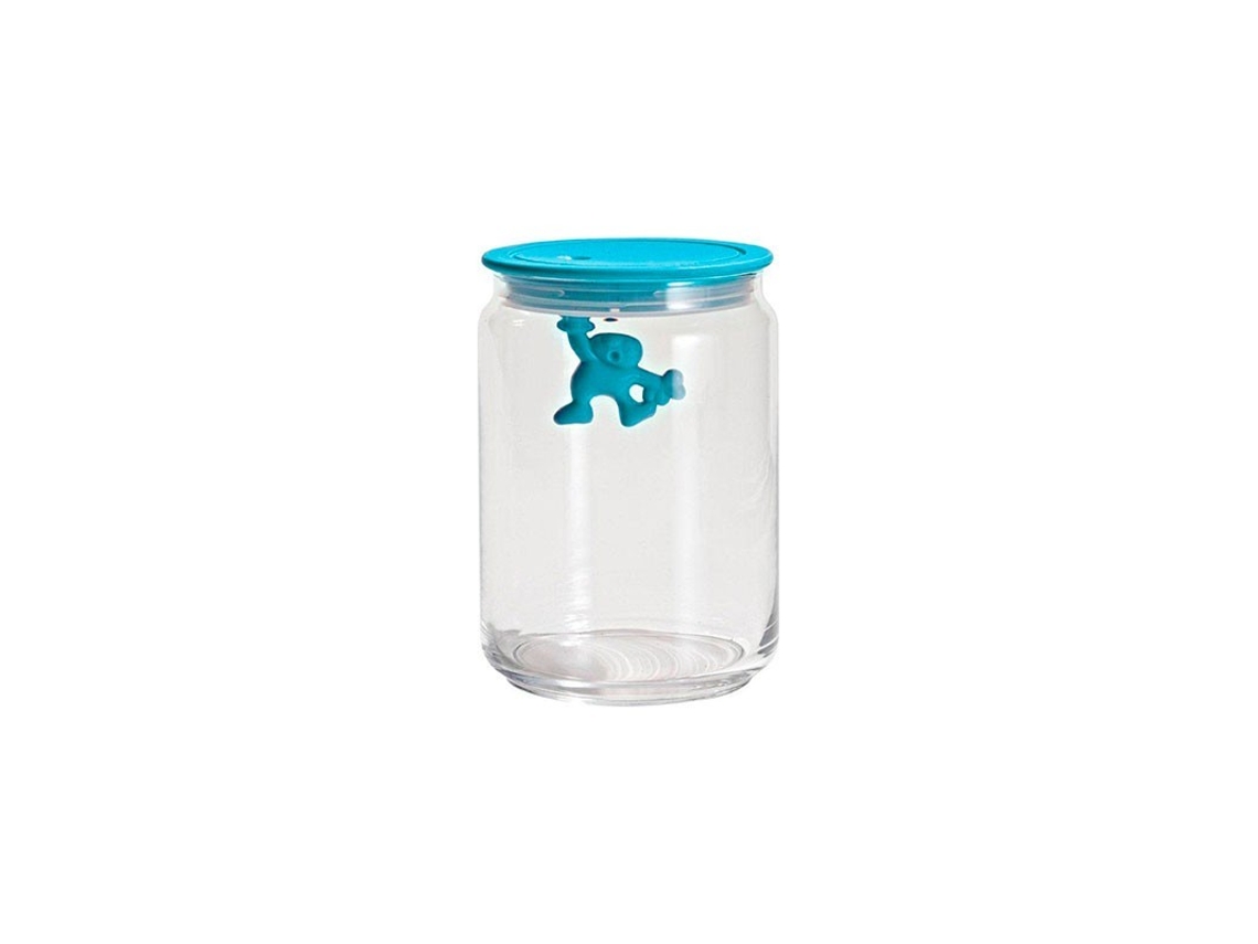 Tarro con Tapa HermÃ©tica Azul 900Ml - Gianni A Little Man Holding On Tight A DI ALESSI