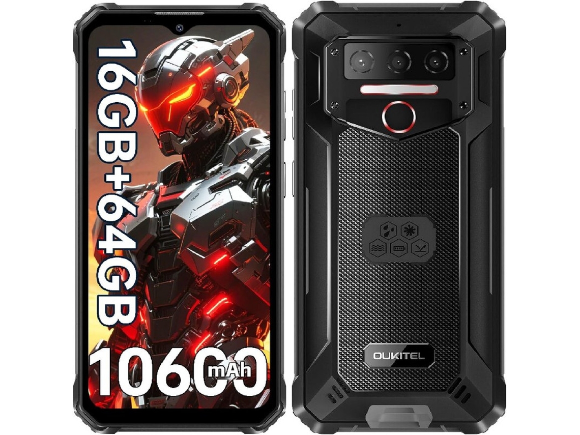 Oukitel Wp23s 10600mah 16gb Ram 64gb Rom 6.52" Hd Ip68/ip69k 13mp Cámara Android 15 Móvil Resistente