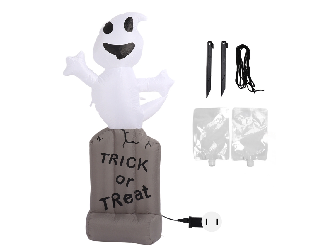 Decoración Inflable Halloween Fantasmas Lápides 5ft Led Impermeable Ip44 Con Soplador Para Jardín Exterior Interior Us Plug 100‑240v