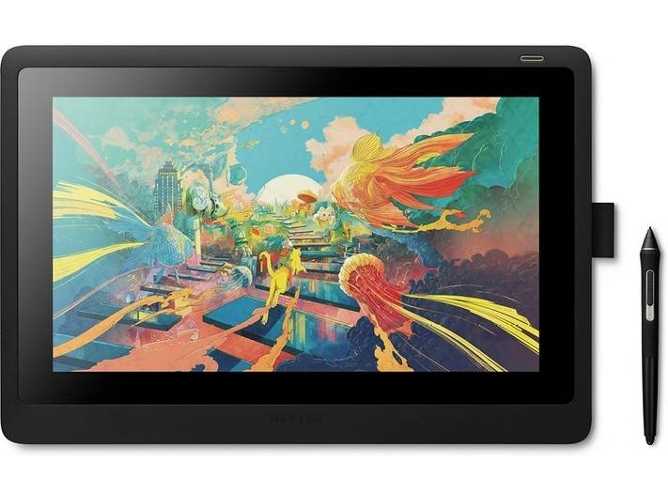 Tableta Gráfica WACOM Cintiq (USB - Windows y Mac OS - 344 x 194 mm )