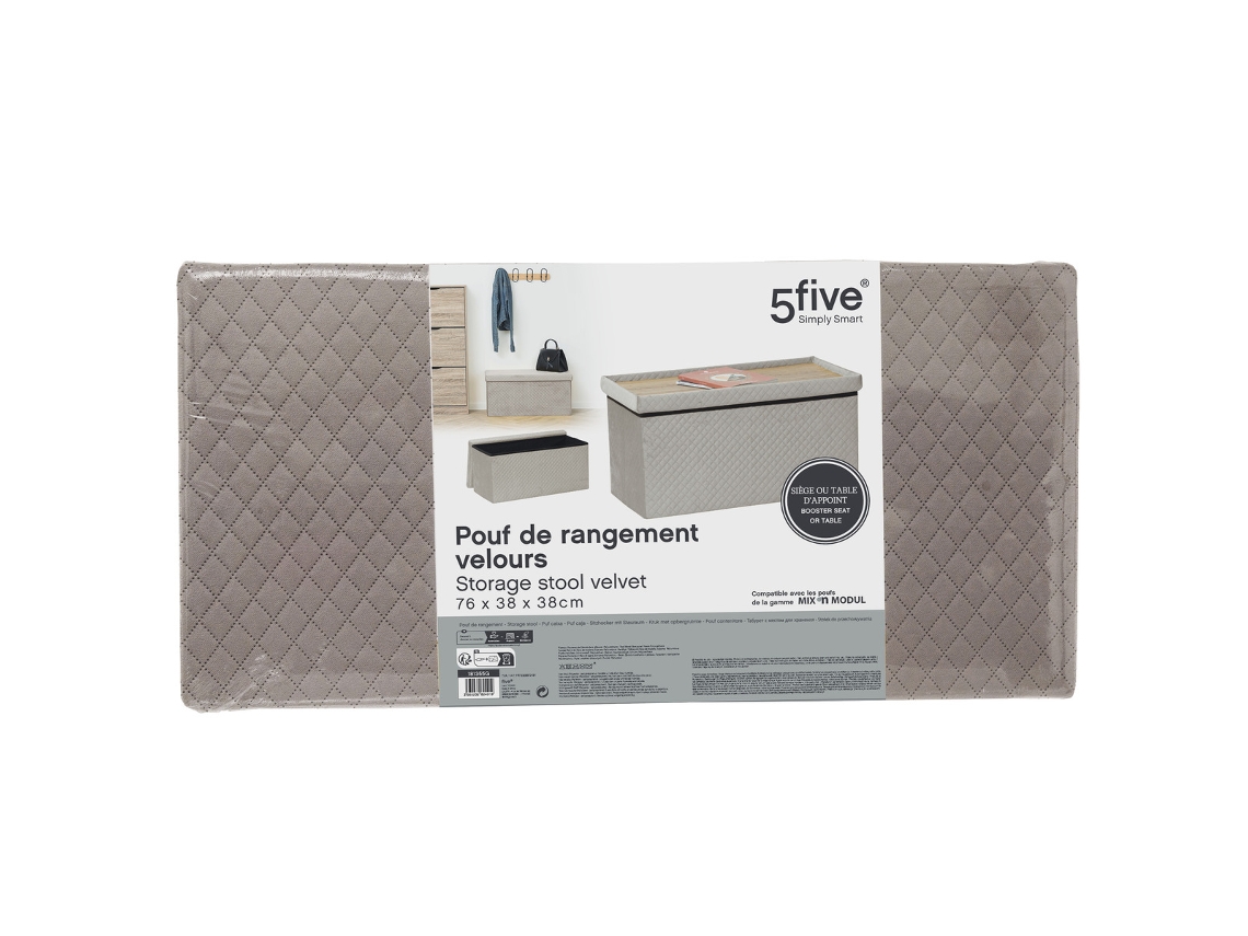 5five - puff doble plegable mix n modul velourlin