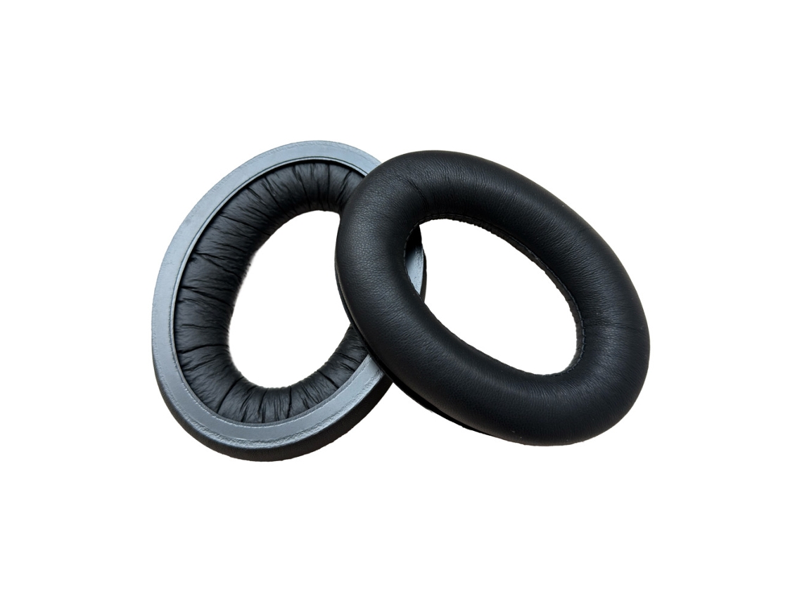 Almohadillas para auriculares Sennheiser HD560S, espuma suave, piel de cordero negra.