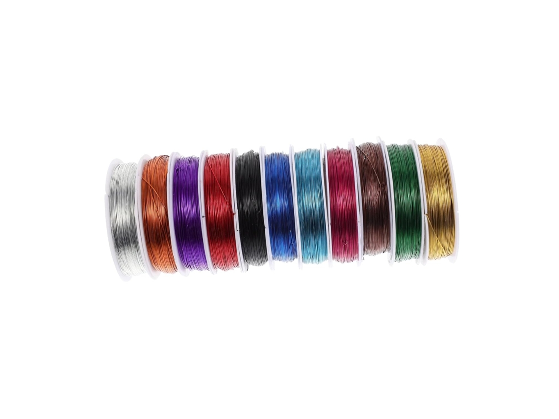 11 Rollos De Alambre Resistente Y Flexible Para Manualidades, Ideales Para Flores Artificiales, Joyería Y Otras Actividades Creativas.
