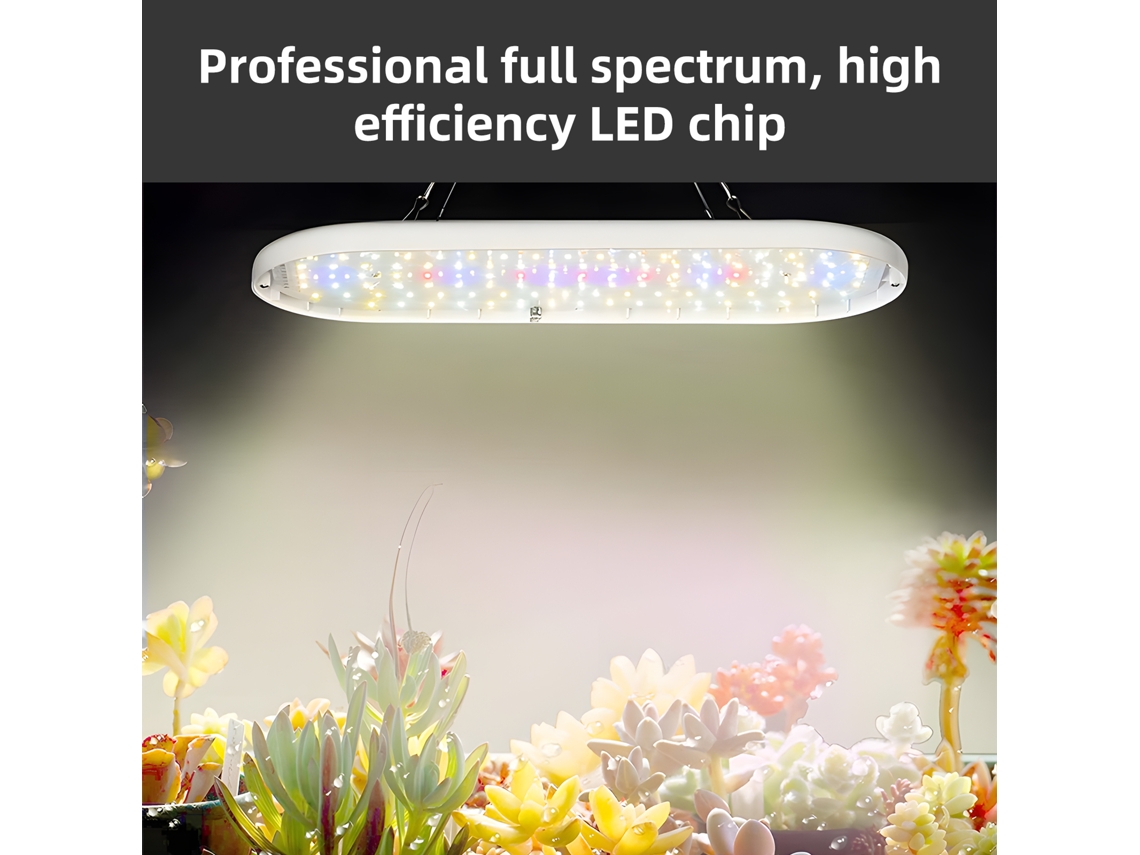 Lámpara Led De Cultivo De Espectro Completo De 10 W Con Temporizador De 2h/4h/8h Y 4 Niveles De Brillo Para Plantas De Interior.
